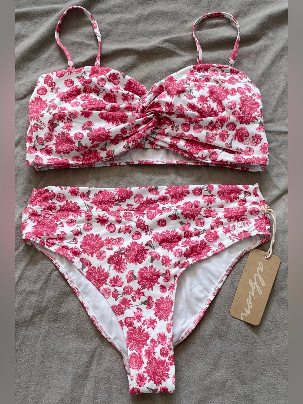 Albion Swim NEW NWT Women’s Athena Floral Bikini Set Almost Cheeky Midi Bottom - Picture 6 of 15